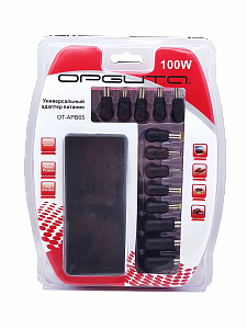 Зарядка для ноутбуков универсальный блок питания с насадками 12-24В, 100Вт Орбита OT-APB65